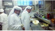 The officials of the Al Rayyan Municipality during an inspection. 