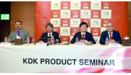 FROM LEFT: Reghunandan P, Business head at UCGT, Tetsu Miyoshi, General Manager of Product Planning Department at KDK Company Hong Kong, Shunji Miyake, Product Manager at KDK Company Dubai and Alvin Fabella, Assistant Sales & Marketing Manager at KDK Comp
