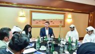 Officials during the event at the Sheraton Grand Doha Resort and Convention Hotel