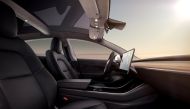 A file photo of the interior of the Tesla Model 3 sedan is seen in this undated handout image as the car company handed over its first 30 Model 3 vehicles to employee buyers at the company’s Fremont facility in California, U.S., July 28, 2017. Tesla/Hando