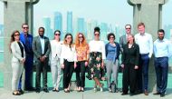 The delegation from the United Nations Alliance of Civilizations during a visit to the Museum of Islamic Art. 