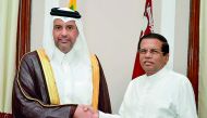 President of Sri Lanka Maithripala Sirisena met yesterday with Minister of Economy and Commerce H E Sheikh Ahmed bin Jassim Al Thani in Colombo yesterday.