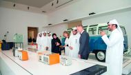 Dignitaries taking a tour at Qatar Museums Gallery Al Riwaq.