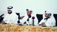 Officials at the press conference.