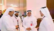 Ooredoo’s Chief Operating Officer Yousuf Abdulla Al Kubaisi with a host of senior Ooredoo employees at the launch.