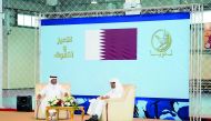 Olympic champion Nasser Saleh Al Attiyah at the meeting.