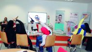 Participants take part in the ‘our passion in our health’ program.