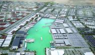 A computer generated image of one of the upcoming Investment Free Zones in Qatar. 