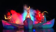 Artistes perform at the Aspire Lake Festival at Aspire Park yesterday. Pic: Baher Amin / The Peninsula