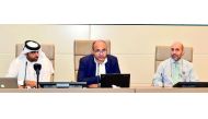 FROM LEFT:  QU College of Arts and Sciences’ (CAS) Centre for Sustainable Development Acting Director, Hareb Aljabri; CENG Department of Mechanical and Industrial Engineering Associate Professor, Dr Saud Ghani; and MME Agricultural Research Consultant and