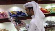 An official at the Health Monitoring Unit at Al Rayan Municipality  during an inspection. 
