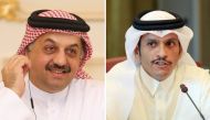 (L) Minister of State for Defense Affairs H E Dr Khalid bin Mohammed Al Attiyah , (R) Foreign Minister H E Sheikh Mohammed bin Abdulrahman Al-Thani 