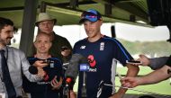 England cricket captain Joe Root speaks to the media after a training session in Townsville on November 14, 2017. England will play a Cricket Australia XI in Townsville ahead of their first Ashes Test. (AFP / PETER PARKS)