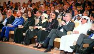H H Sheikha Moza bint Nasser, Chairperson of Qatar Foundation, H E Sheikha Hind bint Hamad Al Thani, Vice Chairperson and CEO of QF, Emine Erdogan, the First Lady of Turkey, H E Dr. Hamad bin Abdulaziz Al Kawari, Cultural Adviser at the Emiri Diwan, along