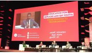 Kevin Murphy, ExxonMobil Foundation President addressing the plenary session entitled ‘Education for Refugee Youth: From Policies to Programming, Let the Evidence Speak’  during the WISE conference recently.