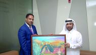 Cultural Village Foundation- Katara General Manager, Dr Khalid bin Ibrahim Al Sulaiti, with Ethiopian Ambassador, Mesganu Arga Moach, at Katara yesterday.