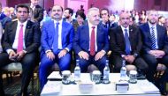 Minister of Transport and Communications H E Jassim bin Saif Al Sulaiti (second right) at the International E-Commerce Conference 2017, which opened yesterday in Turkey.