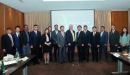 Dignitaries pose for a picture at the round table. Pic: Kammutty VP / The Peninsula
