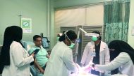 Doha resident, Haikel Lachiheb receives a specialised care from HMC’s dedicated Wound Care Unit staff.