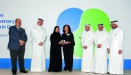 Minister of Public Health H E Dr Hanan Mohamed Al Kuwari, Dr Abdulla Al Ansari, Dr Yousuf Al Maslamani, Dr Hassan Al Malki, Dr Riadh Fadhil and other members at the event.