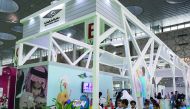 Qatar National Library’s booth at the 28th Doha International Book Fair. 