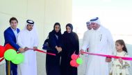 Machaille Al Naimi, President of Community Development, Qatar Foundation (QF), along with senior QF officials, opening thae Qatar Academy Al Khor’s new Recreation Facility.