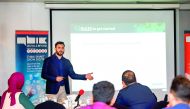 Employees from Ooredoo attend the first session of Master Class at Ooredoo’s HQ1 building.