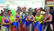 Artistes at the Wonderful Indonesia festival at Mall of Qatar.