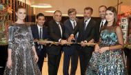 Officials and guests during the launch of Nespresso’s third flagship store  and recycling programmet at Doha Festival City.