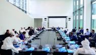 The roundtable discussing Islamic Finance, Fintec and Cryptocurrencies at HBKU.