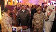 Deputy Prime Minister and Minister of State for Defence Affairs H E Dr Khalid bin Mohammed Al Attiyah at the opening day of Darb Al Saai. 