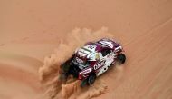 Qatar’s Nasser Saleh Al Attiyah taking part in the Middle East Rally Championship (MERC) in this file picture.