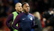An image of Manchester City's Raheem Sterling as he warms up before the match December 10, 2017. Action Images via Reuters/Carl Recin