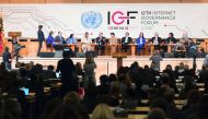 Panel discussion at the IGF meet in Geneva. 