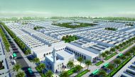 A computer-generated image of the proposed labour city which will have 3,170 residential houses.