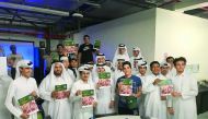 Students and officials during the launch of the programme.