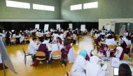 Healthcare students attending the event.