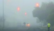 Dense fog envelops Qatar yesterday morning, reducing visibility and making driving a tricky task. PIC: Salim Matramkot / The Peninsula