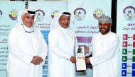 On the second day of the fifth forum of coordinators of National Traffic Safety Strategy implementing bodies, Brigadier Muhammad Saad Al Kharji, Director General of the General Directorate of Traffic, honoured Major General Fahad Al Shuwaei, Assistant Und
