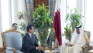 Emir H H Sheikh Tamim bin Hamad Al Thani received a written message from President of the Republic of El Salvador, Salvador Sanchez Ceren, inviting the Emir to visit the Republic of El Salvador. The message was handed by Minister of Foreign Affairs of the