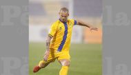 Al Gharafa’s Dutch star Wesley Sneijder in action against Umm Salal during the QNB Stars League match played at Thani Bin Jassim Stadium yesterday.