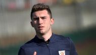 Athletic Bilbao's French defender Aymeric Laporte trains at Lezama training ground, near Bilbao, Spain January 27, 2018.   REUTERS/Vincent West	