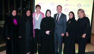 QWSC Chairperson Lulwa Al Marri is seen at a special dinner hosted for the visiting Bayern Munich women’s football team at the Museum of Islamic Art in Doha. German ambassador to Qatar HE Hans-Udo Muzel also attended the dinner gathering.