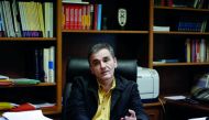 Greek Finance Minister Euclid Tsakalotos speaks during an interview with Reuters at his office in the Finance ministry in Athens, Greece, January 30, 2018. Reuters/Costas Baltas