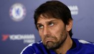 Chelsea manager Antonio Conte during the press conference. Reuters/Tony O'Brien	