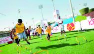 Young football players take part in National Sports Day activities in this file photo.