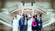 Minister of Culture and Sports H E Salah bin Ghanem Al Ali with British Parliamentary delegation headed by MP Alistair Carmichael at the Museum of Islamic Art.