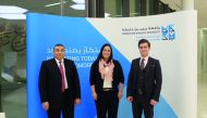 Ashraf Feshawi, guest speaker and partner at Sultan Al Abdulla and Partners, with the staff of HBKU at the venue in HBKU where he delivered a special lecture for students. 