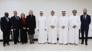 H E Dr. Mohammed bin Abdul Wahid Ali Al Hammadi, Minister of Education and Higher Education and Dr Elizabeth Cannon, President of the University of Calgary, Canada, with other officials during the signing of a new five-year cooperation agreement. 