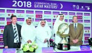 From left: Gary McGlinchey, General Manager of Doha Golf Club, Fahad Nasser Al Naimi, General Secretary of Qatar Golf Association (QGA), Hassan Nasser Al Naimi, President of QGA, Hussein Al Abdulla, Chief Marketing Officer at Commercial Bank and Keith Wat